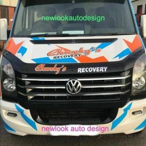 Sun Visor Black and Bug Guard for VW CRAFTER 2017+