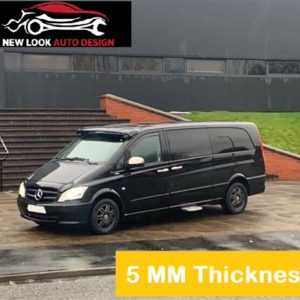 Mercedes Vito 2014-2025 Black Sun Visor and Bonnet Guard fittings included