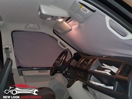 T5 T6 CAB CURTAINS VW TRANSPORTER - GREY - Image 3