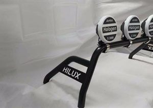 To Fit 2010 onw VW AMAROK Sport black Roll Bar + 9'' Spot Lights