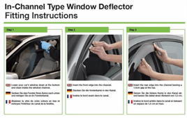 To Fit MAN TGA 2000 Avant Side Window Deflectors 2000-2009 - Image 2