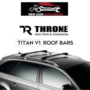 Toyota Land Cruiser 3D 2008 BLACK LOCKABLE ROOF RACK CROSS BARS