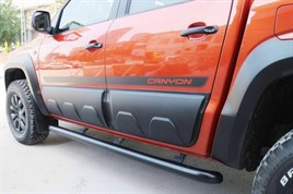 VW AMAROK MATTE BLACK BODY CLADDING SIDE DOOR FOR 2012 ONW - Image 5