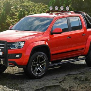 VW AMAROK STAINLESS STEEL BLACK AXLE NUDGE A-BAR BULL BAR GUARD 2010-2014