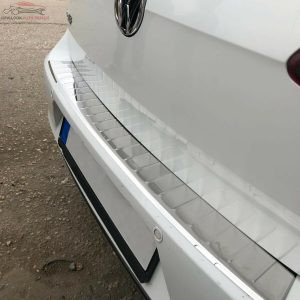 VW GOLF MK7 2013+ Chrome Rear Bumper Protector Scratch Guard S.Steel