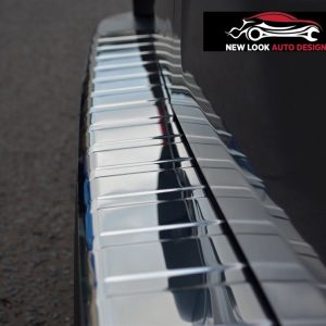 VW T5 CHROME S.STEEL REAR BUMPER PROTECTOR GUARD COVER