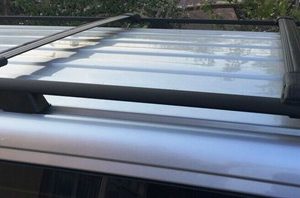 VW T5 T6 SWB CARAVELLE onwards 2003 ALUMINIUM FLUSH ROOF RAILS BARS BLACK