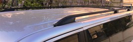 VW T5 T6 SWB CARAVELLE onwards 2003 ALUMINIUM FLUSH ROOF RAILS BARS BLACK - Image 5