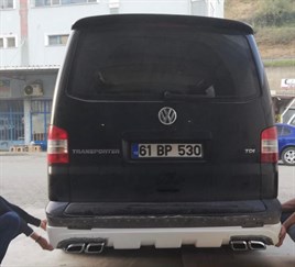 Rear Piano Black Roof spoiler for VW Transporter 2003-2010 - Image 2