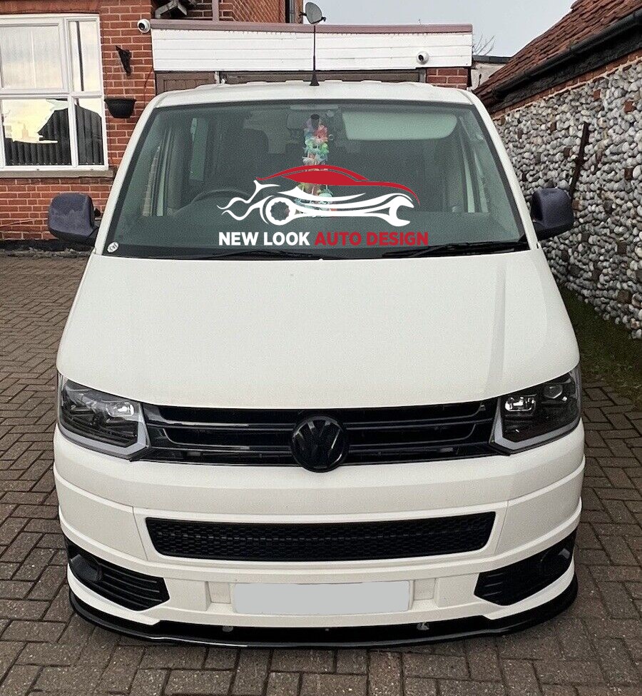 Fits VW T5 T5.1 Sportline 2009-2014 LOWER FRONT BLACK SPLITTER BUMPER LIP - Image 4