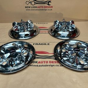 Front & Rear Wheel Trim Covers For 16'' Fits Ford Transit MK6 MK7