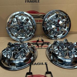 Isuzu Dmax 16 inch Front & Rear Dual Twin Wheel Trim Stainless Steel
