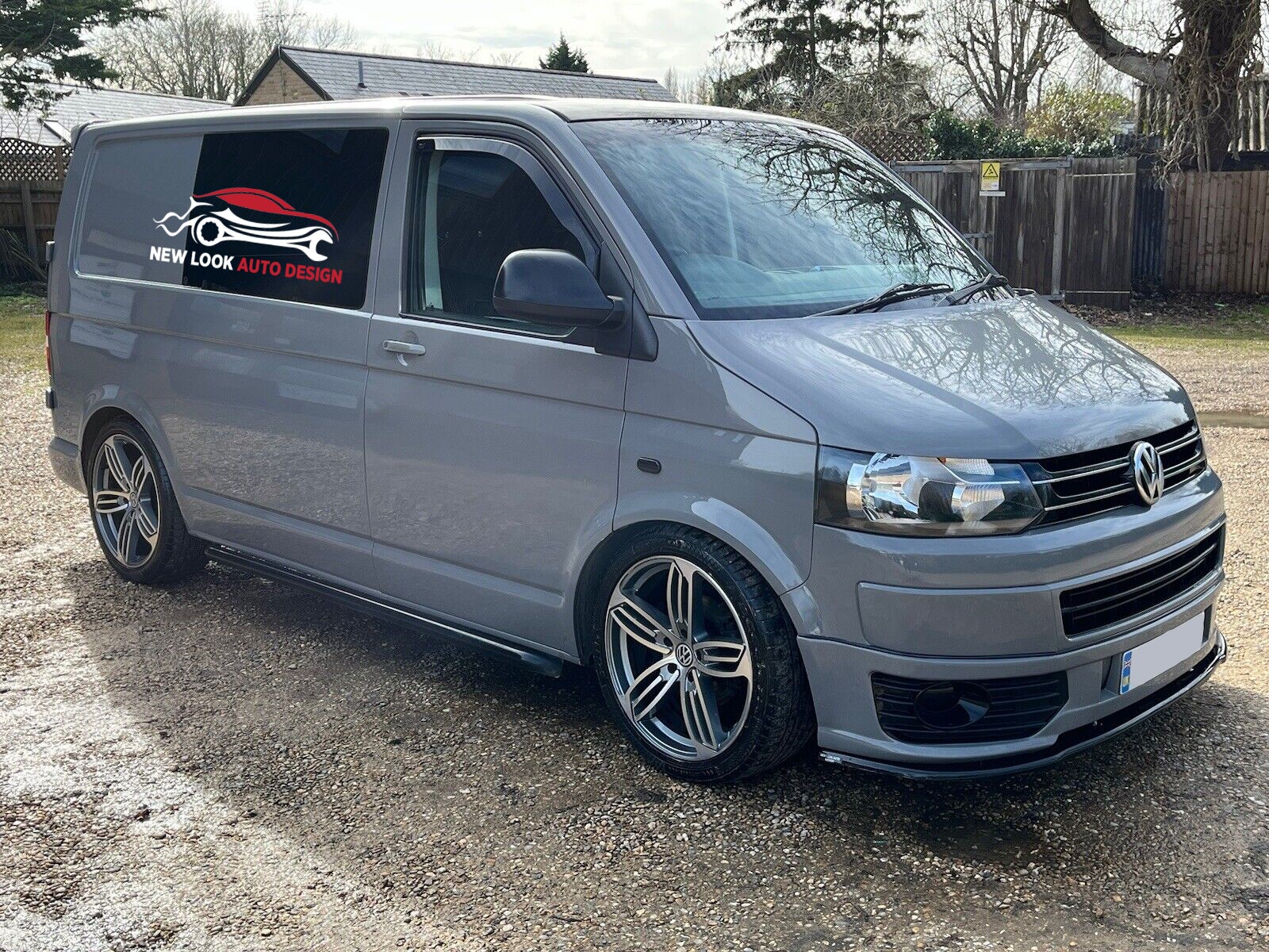 Fits VW T5 T5.1 Sportline 2009-2014 LOWER FRONT BLACK SPLITTER BUMPER LIP - Image 10