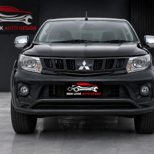DOUBLE BULL BAR NUDGE BAR FOR MITSUBISHI L200 2019+ (76 mm ) BLACK