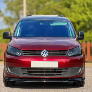 VW Caddy 2010–2015 Gloss Black Front Lip Splitter