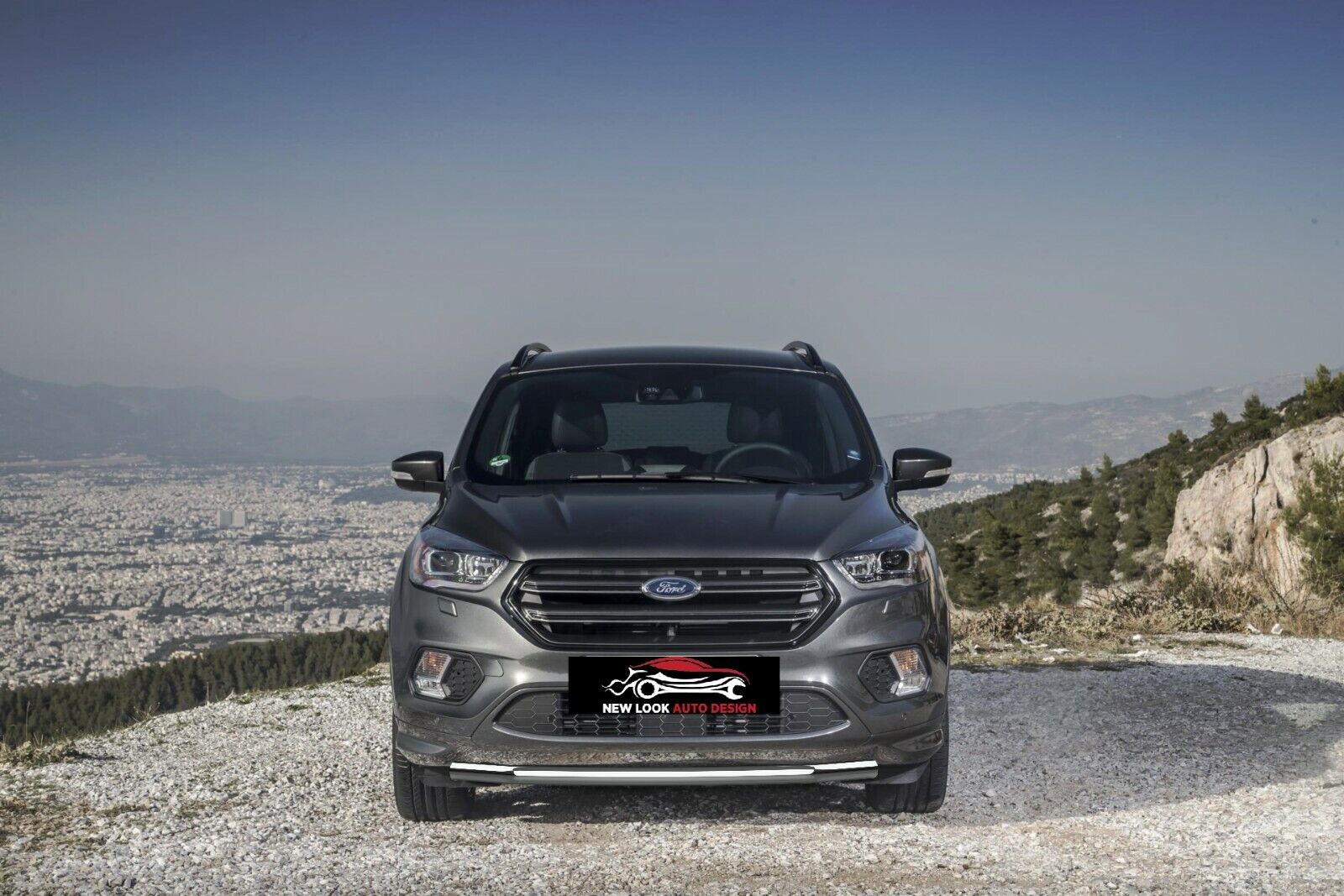 SINGLE BULL BAR FOR FORD KUGA 2017-2019 CHROME - Image 4