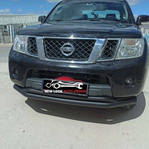DOUBLE BULL BAR NUDGE BAR FITS NISSAN NAVARA 2005+ (76 mm ) BLACK