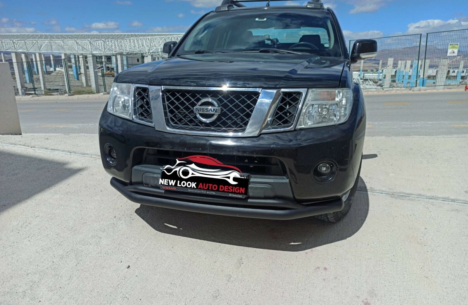 DOUBLE BULL BAR NUDGE BAR FITS NISSAN NAVARA 2005+ (76 mm ) BLACK - Image 4