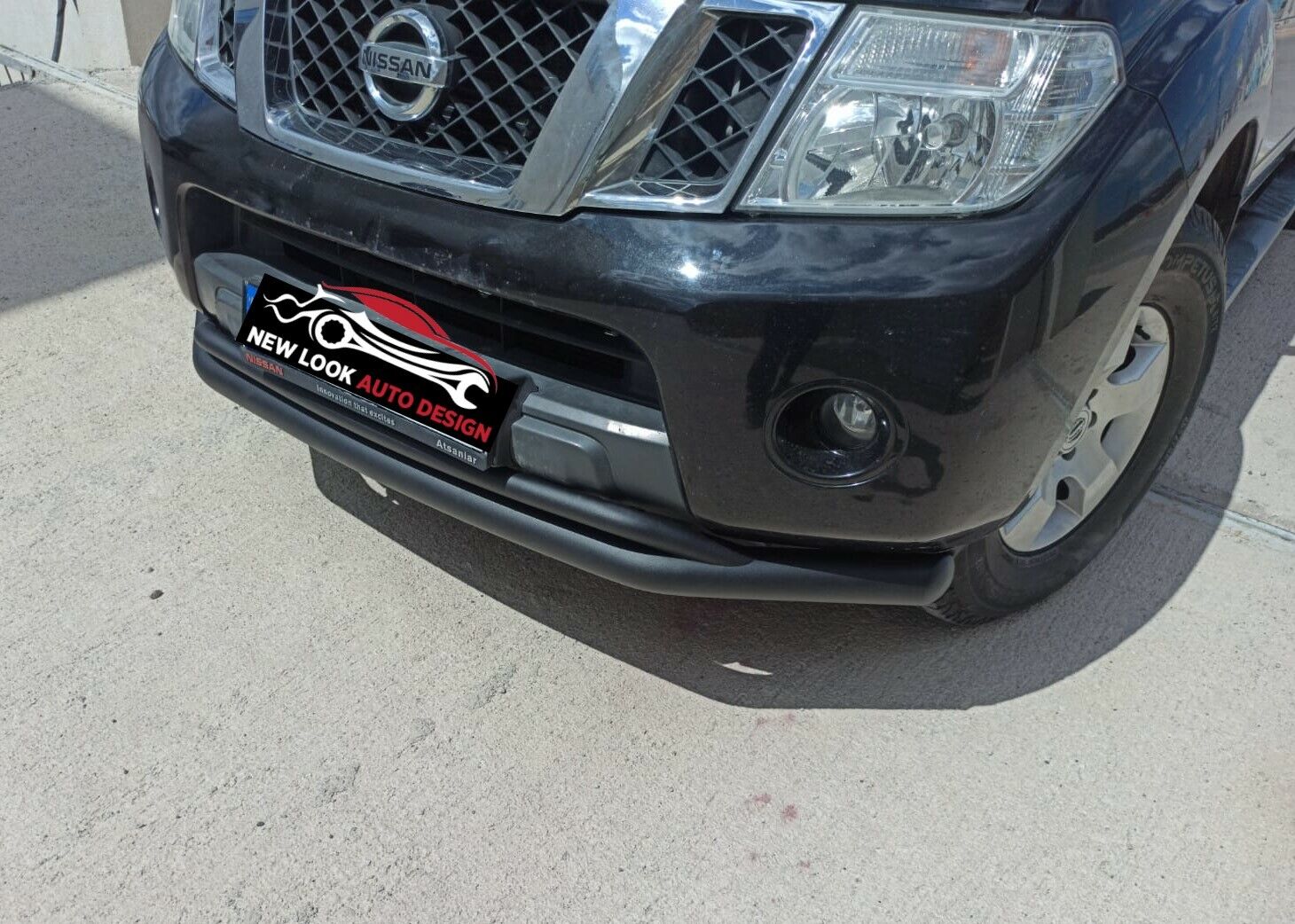 DOUBLE BULL BAR NUDGE BAR FITS NISSAN NAVARA 2005+ (76 mm ) BLACK - Image 5