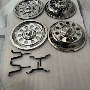 Front & Rear Wheel Trim Covers For 16'' Fits Ford Transit MK6 MK7 Stainless steel 2049
