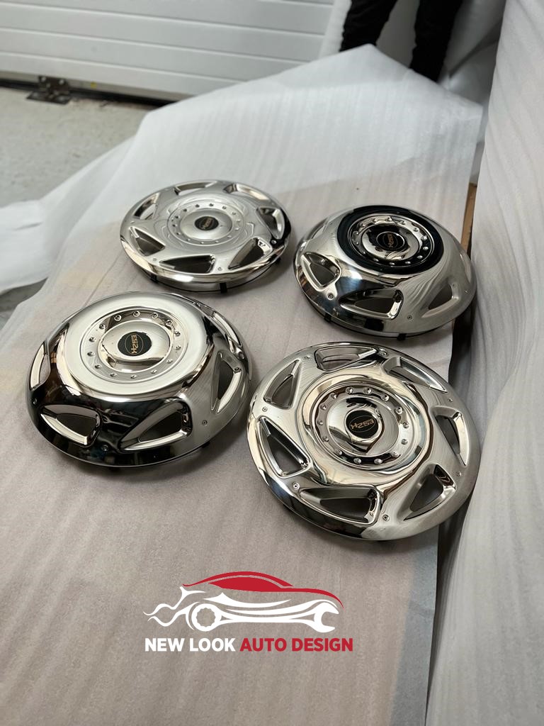 Front & Rear Wheel Trim Covers For 16'' Fits Ford Custom 2012+ - Image 8