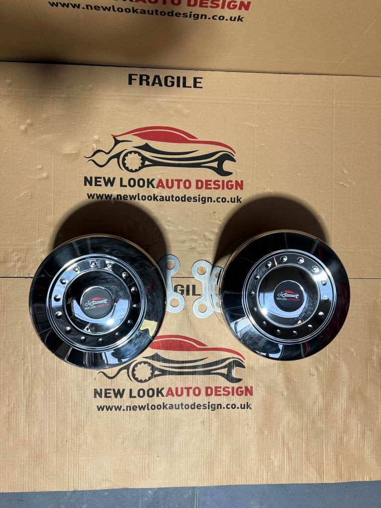 20-22.5 inch REAR STAINLESS STEEL WHEEL TRIM COVER PAIR OF 2 - Image 4