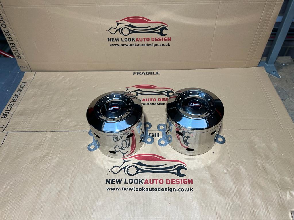 20-22.5 inch REAR STAINLESS STEEL WHEEL TRIM COVER PAIR OF 2 - Image 5