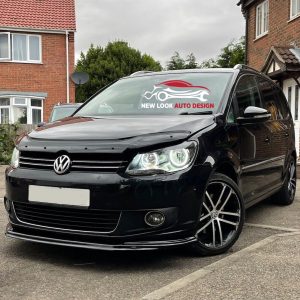 Fits VW CADDY MAXI LOWER FRONT ABS GLOSS BLACK SPLITTER BUMPER LIP 2015+