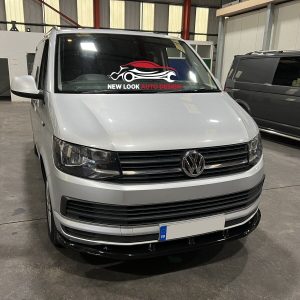 VW T6.1 TRANSPORTER LOWER FRONT ABS GLOSS BLACK SPLITTER BUMPER LIP