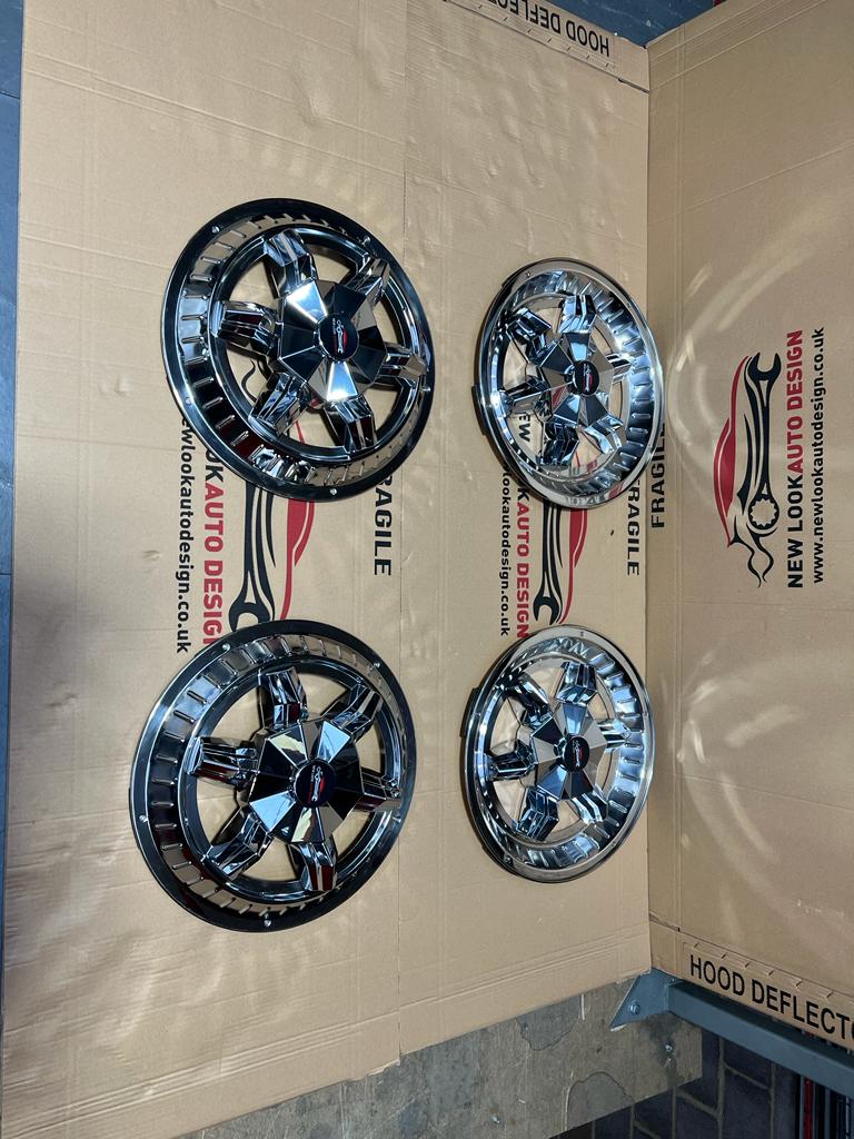 Front & Rear Wheel Trim Covers For 16'' Fits Ford Transit MK6 MK7 - Image 5
