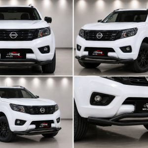 Black Front Bull Bar / Nudge Bar To Fit Nissan Navara 2005-2020