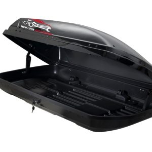 370 Litre Car Roof Box Black Cargo Luggage Travel Box