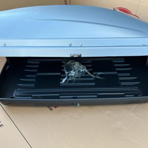 370 Litre Car Roof Box Silver Cargo Luggage Travel Box