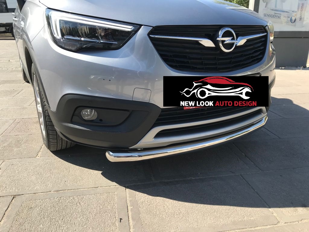 SINGLE BULL BAR NUDGE BAR FOR VAUXHALL CROSSLAND X 2017-2021 CHROME