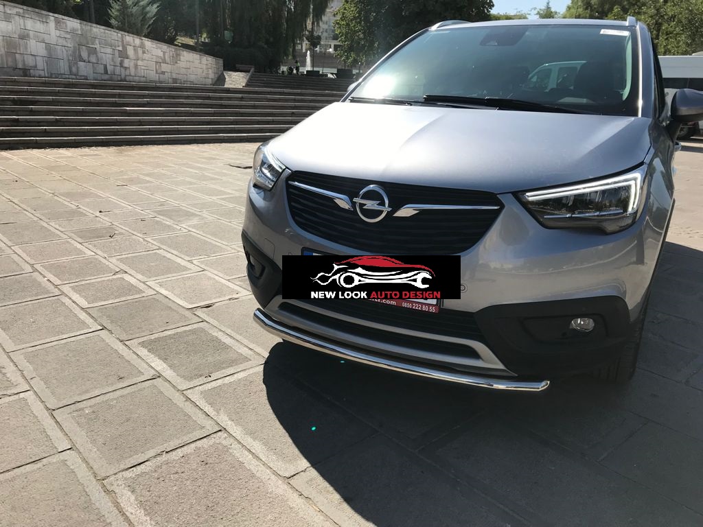 SINGLE BULL BAR NUDGE BAR FOR VAUXHALL CROSSLAND X 2017-2021 CHROME - Image 4