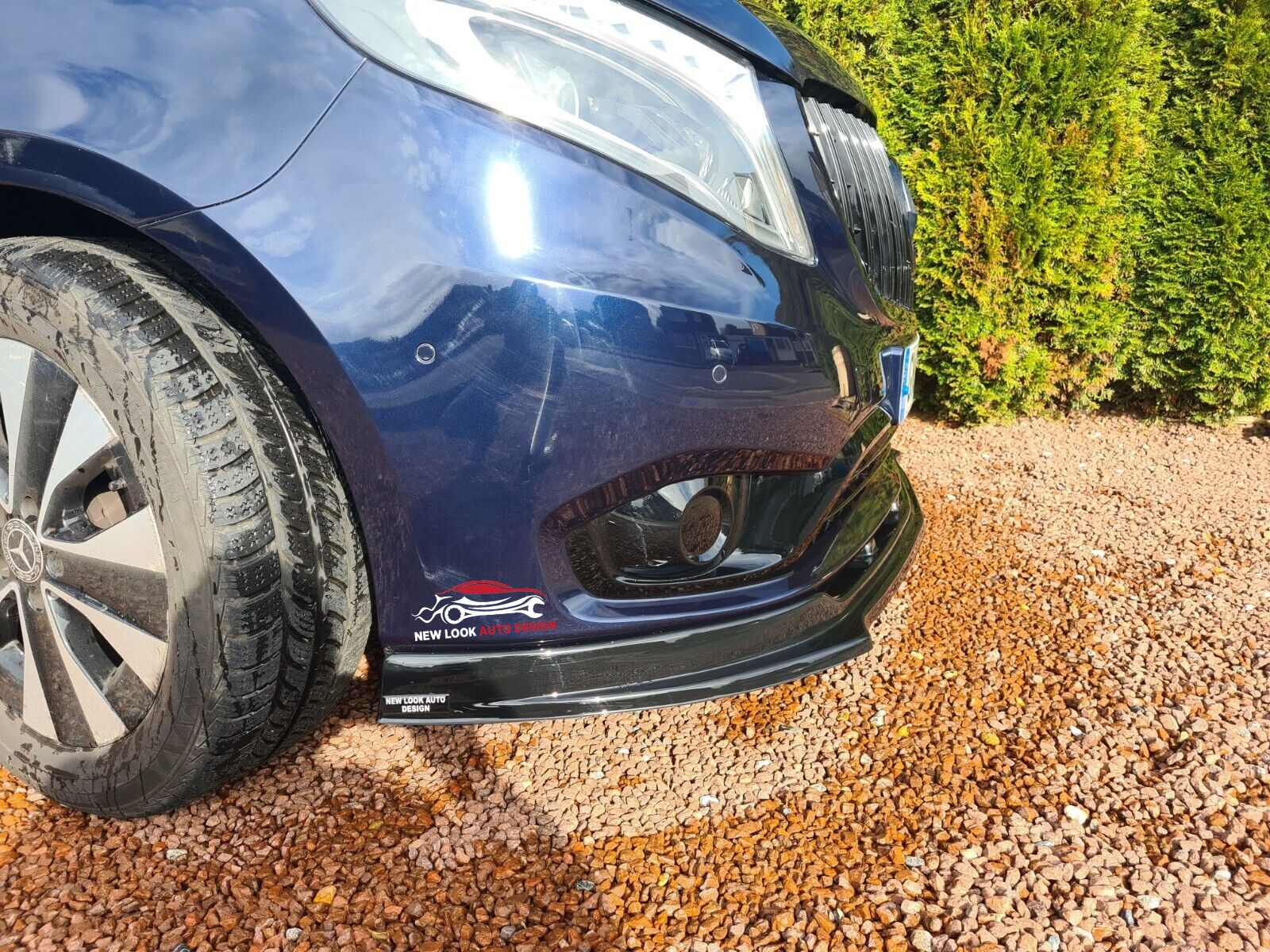 Mercedes Benz Vito 2014+LOWER FRONT ABS GLOSS BLACK SPLITTER BUMPER LIP ADD ON - Image 10