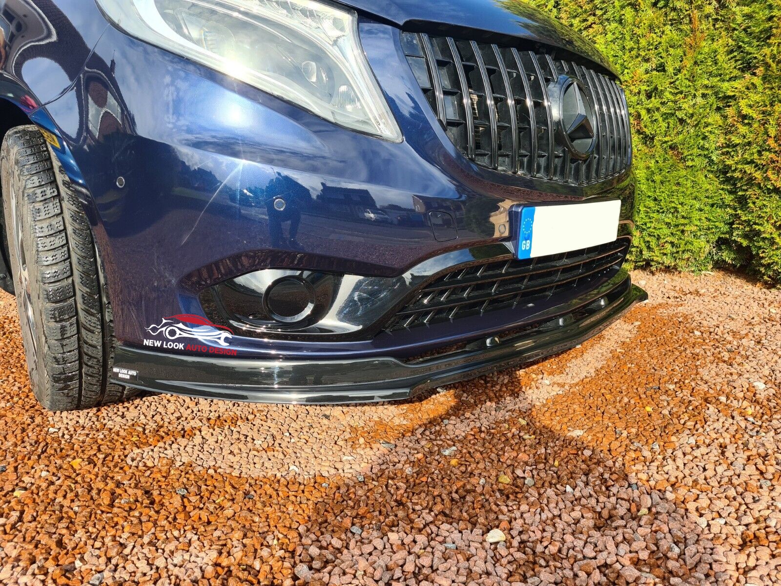 Mercedes Benz Vito 2014+LOWER FRONT ABS GLOSS BLACK SPLITTER BUMPER LIP ADD ON - Image 11