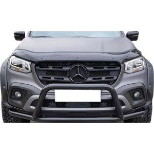 Mercedes X Class 2017+ Bonnet Guard Black Acrylic