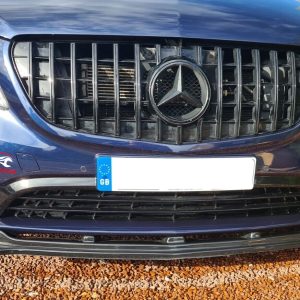 Mercedes Benz Vito 2014+LOWER FRONT ABS GLOSS BLACK SPLITTER BUMPER LIP ADD ON