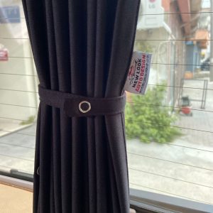 Mercedes Viano/Vito Curtain Kit - Black Behind drivers side Curtains