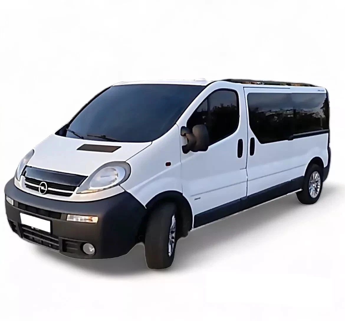 Renault Trafic 2001-2013 Black Bonnet Bug Guard Black Acrylic