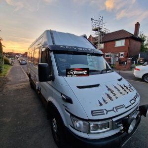 IVECO DAILY Sun Visor Black Acrylic 1998-2002