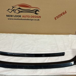 Fits SEAT LEON 2013+ FRONT ABS GLOSS BLACK SPLITTER BUMPER LIP 4 Pieces