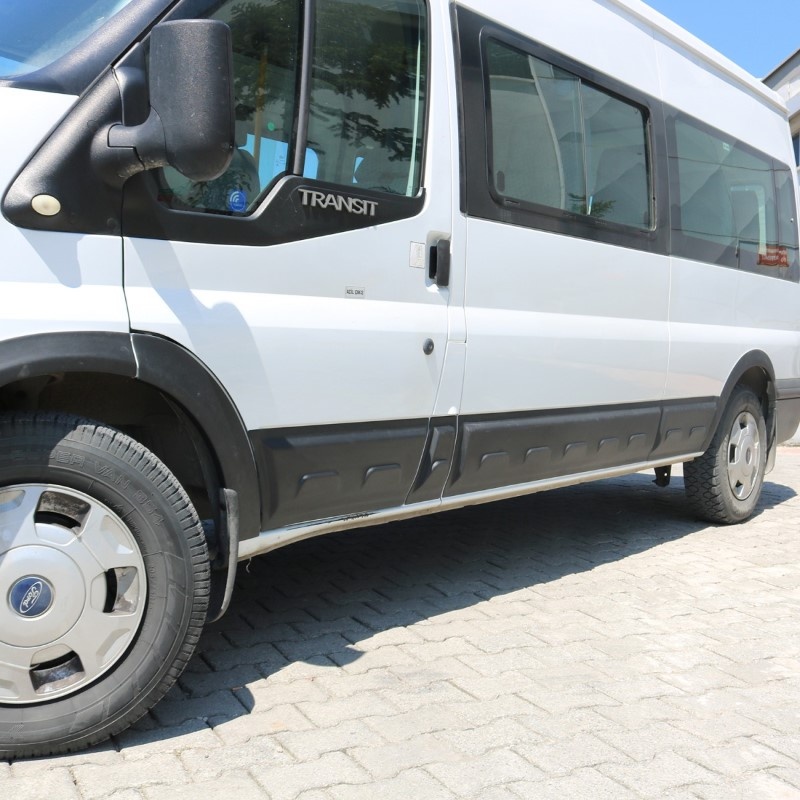 FITS FORD TRANSIT MK7 SWB 2006-2013 black abs wheel arch trim covers flares only - Image 7