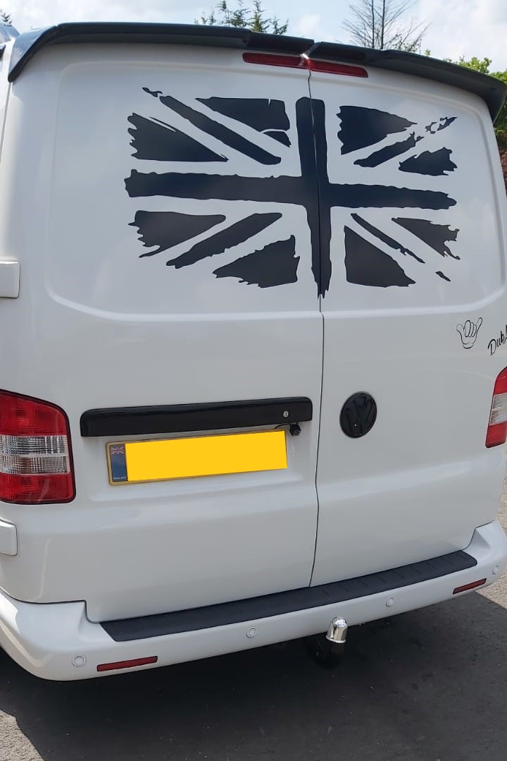 BLACK ABS Rear Bumper Protector Guard FOR VW T5 2003-2015 - Image 4