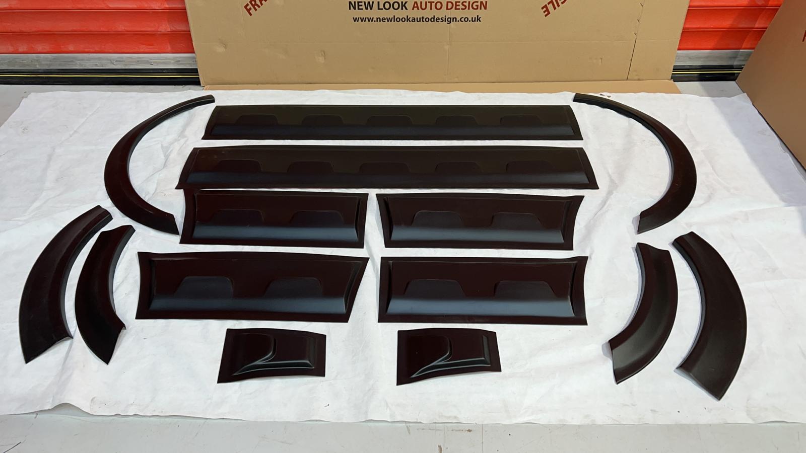 FORD TRANSIT LWB Mk7 2006-2013 WHEEL ARCHES FENDER FLARES BLACK ABS PLASTIC - Image 5