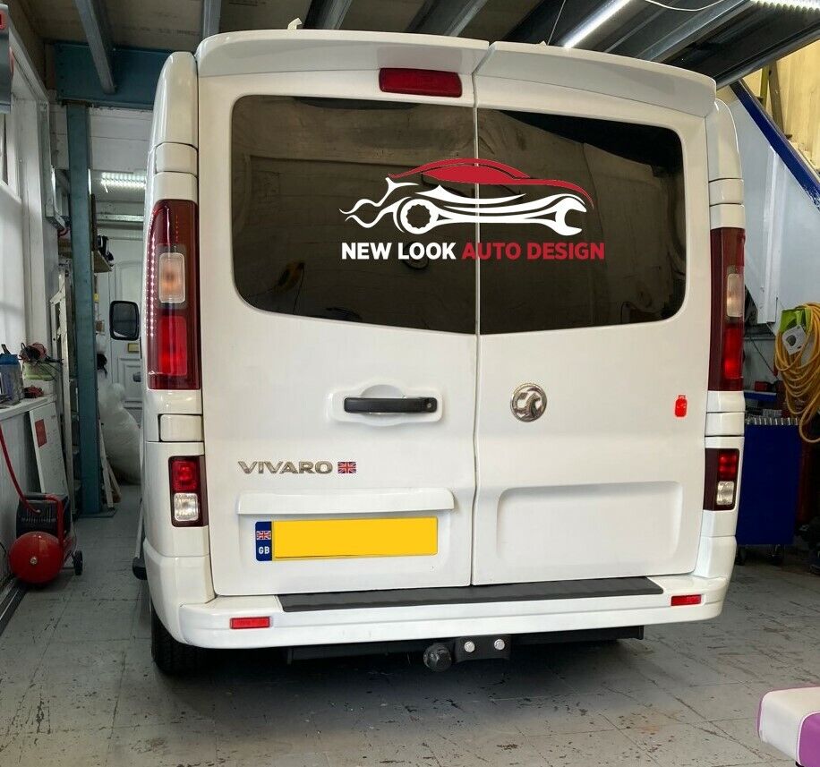 Black ABS Rear Bumper Protector Guard For Renault Trafic / Vivaro 2015+