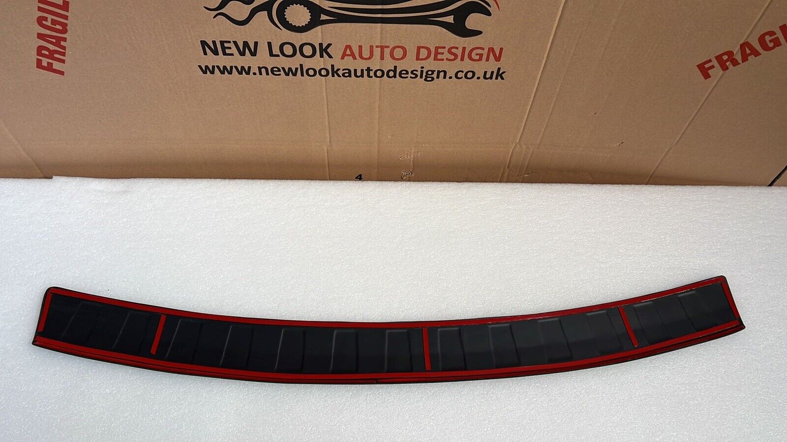 BLACK ABS Rear Bumper Protector Guard FOR Audi Q5 2008-2015 - Image 3