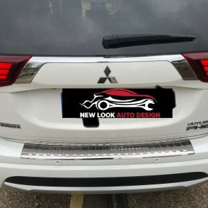 MITSUBISHI OUTLANDER 15-2018 CHROME S.STEEL REAR BUMPER PROTECTOR GUARD COVER