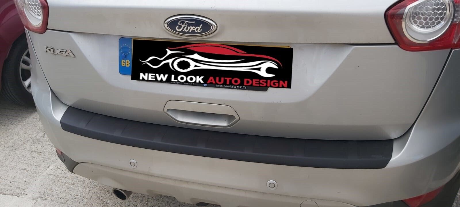 Black ABS Rear Bumper Protector Guard Fits Ford Kuga 2008-2013